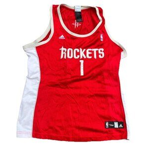 Adidas Womens Red Houston Rockets #1 Tracy McGrady NBA 4her Jersey Size Large